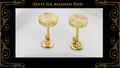 Arete Circón 6mm Oro Laminado 18K