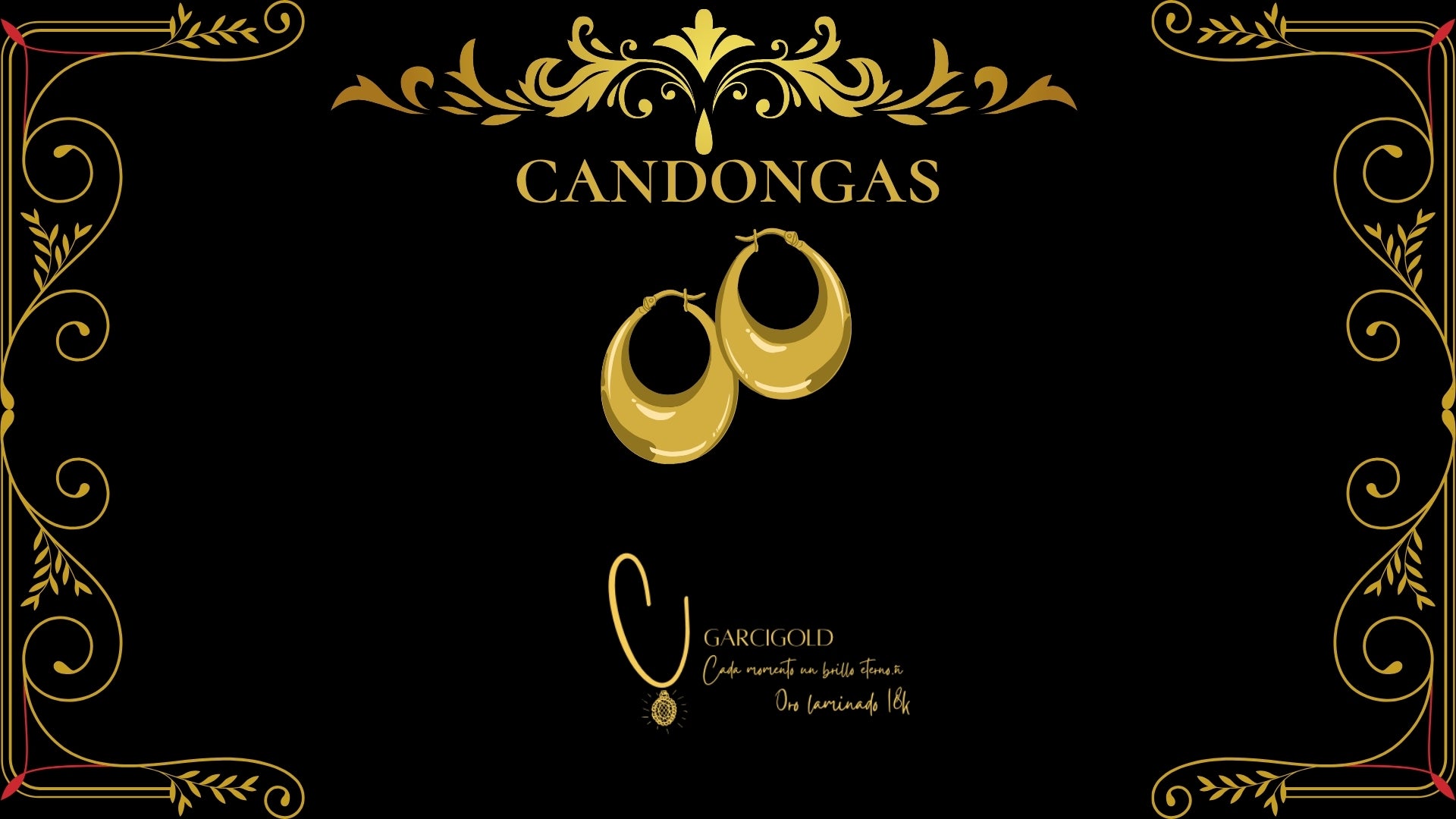 Candonga Solid Oro Laminado 18K