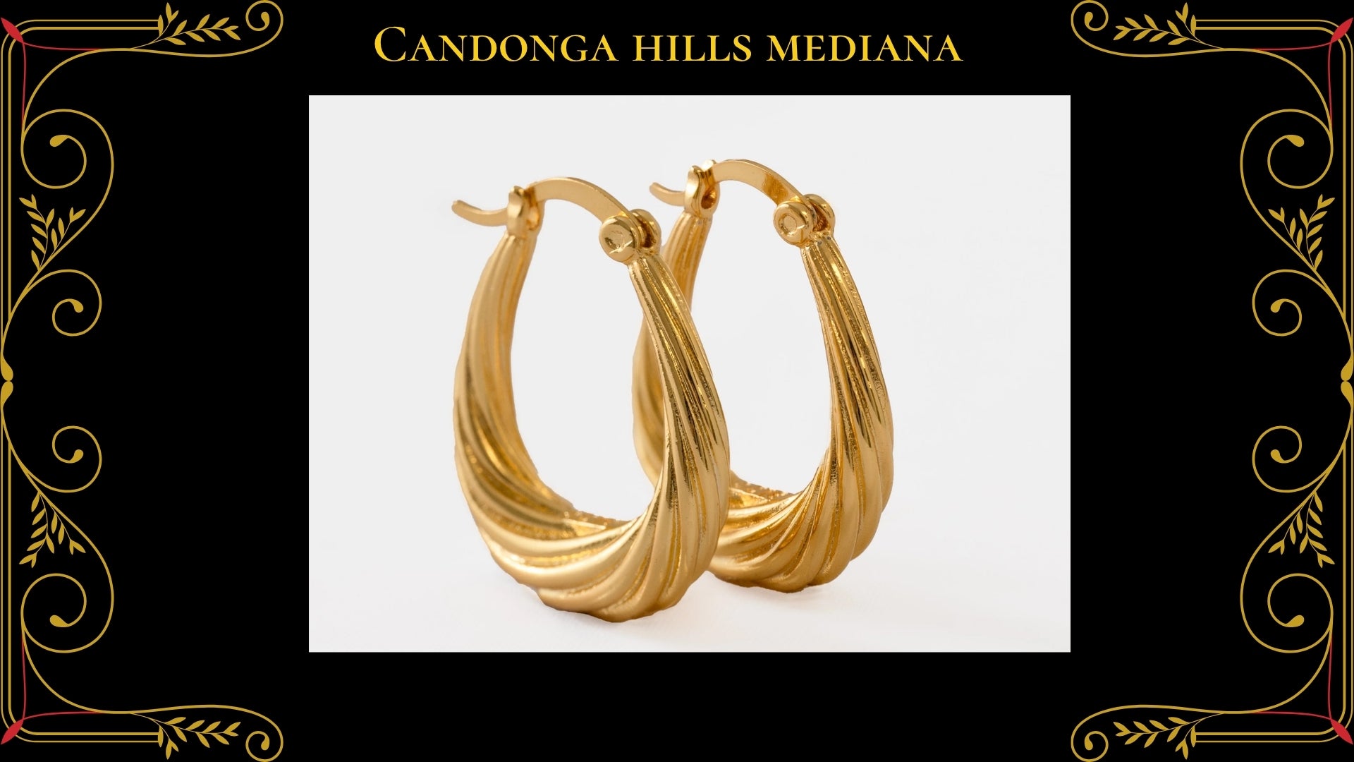Arete Candonga Origen 3.5cm Oro Laminado 18K