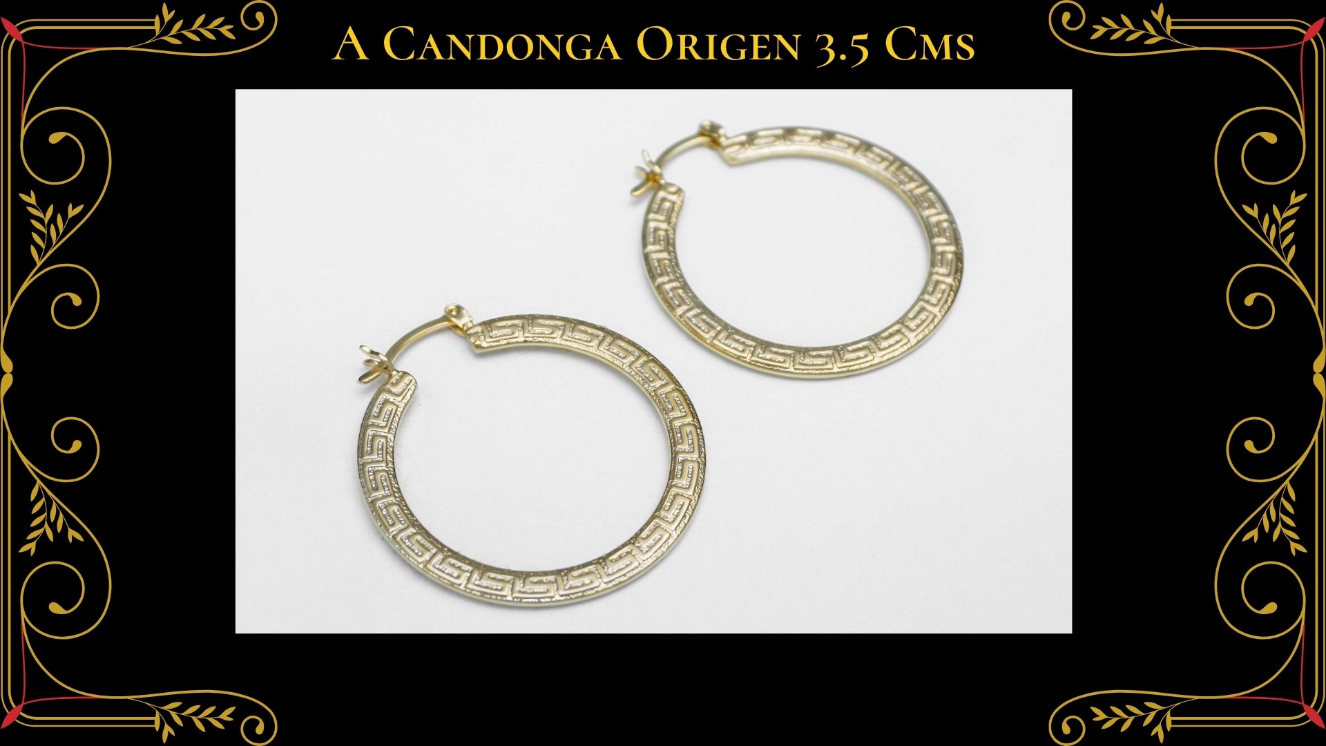 Arete Candonga Corazón 1cm Oro Laminado 18K