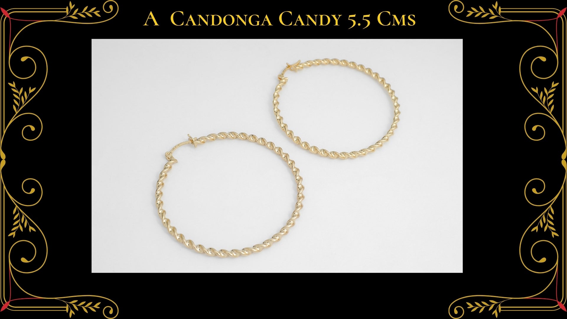 Candonga Ojo Turco Oro Laminado 18K