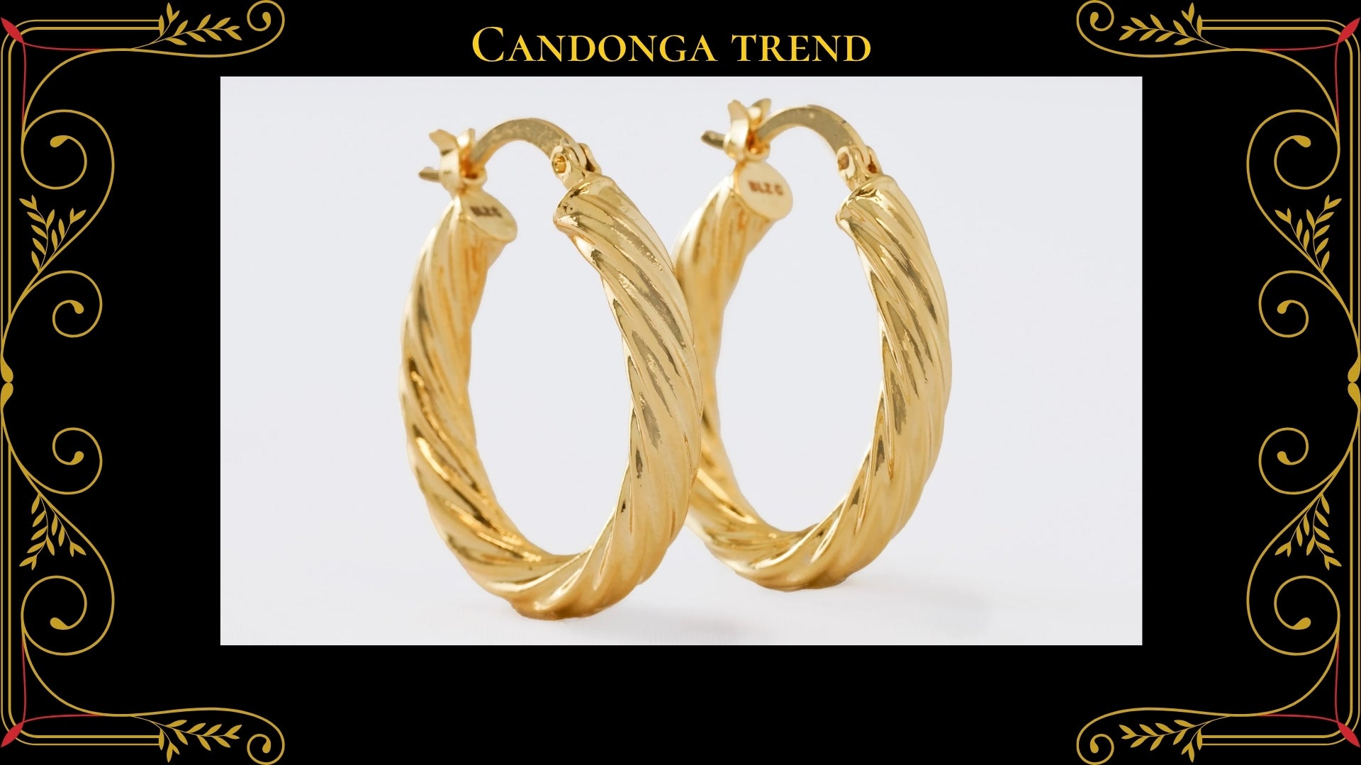 Arete Candonga Rainbow Star Oro Laminado 18K