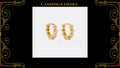 Arete Estrella Circonias Oro Laminado 18K