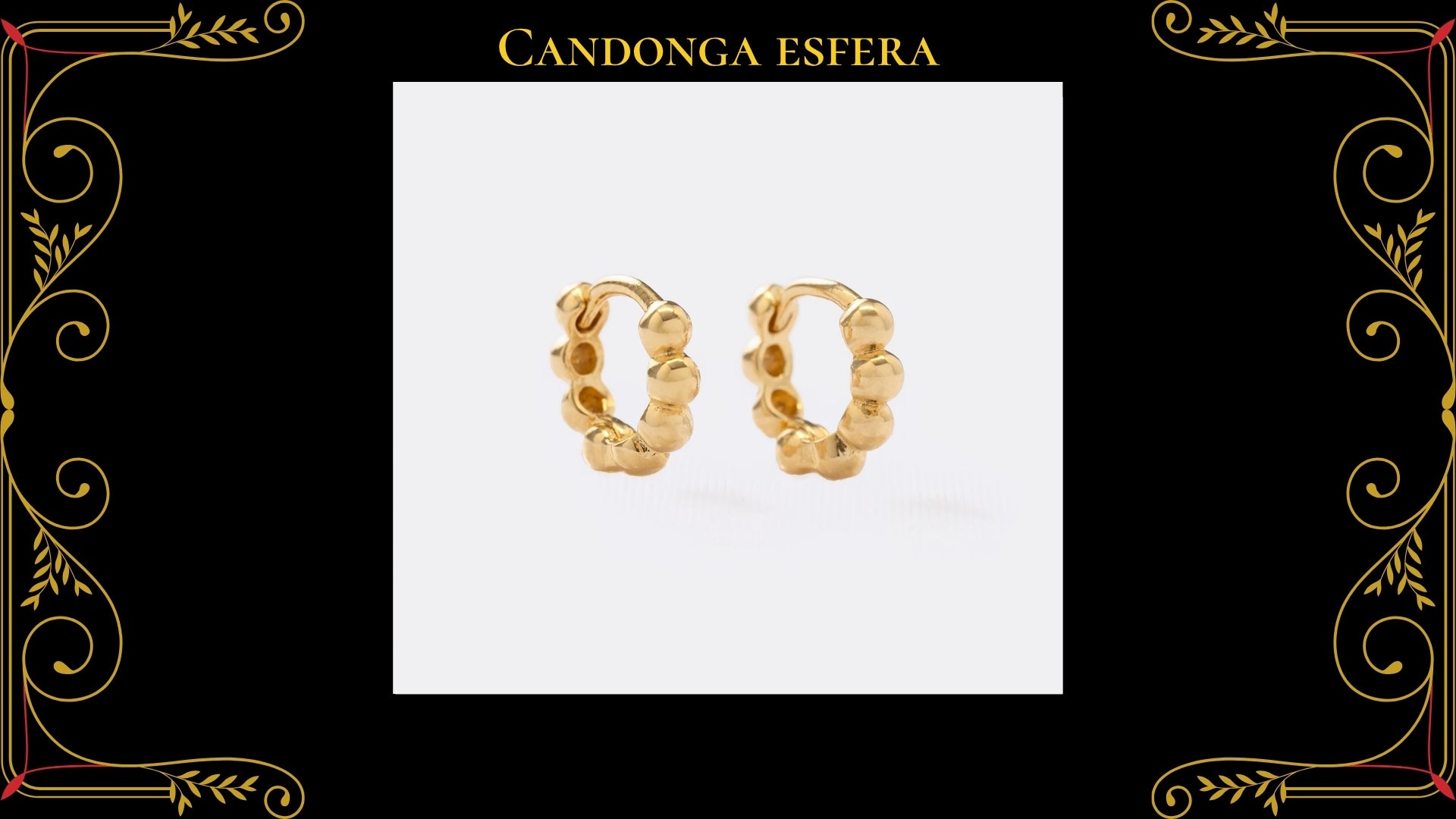 Arete Estrella Circonias Oro Laminado 18K