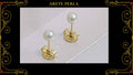 Arete Cruz 6 Circonias Oro Laminado 18K