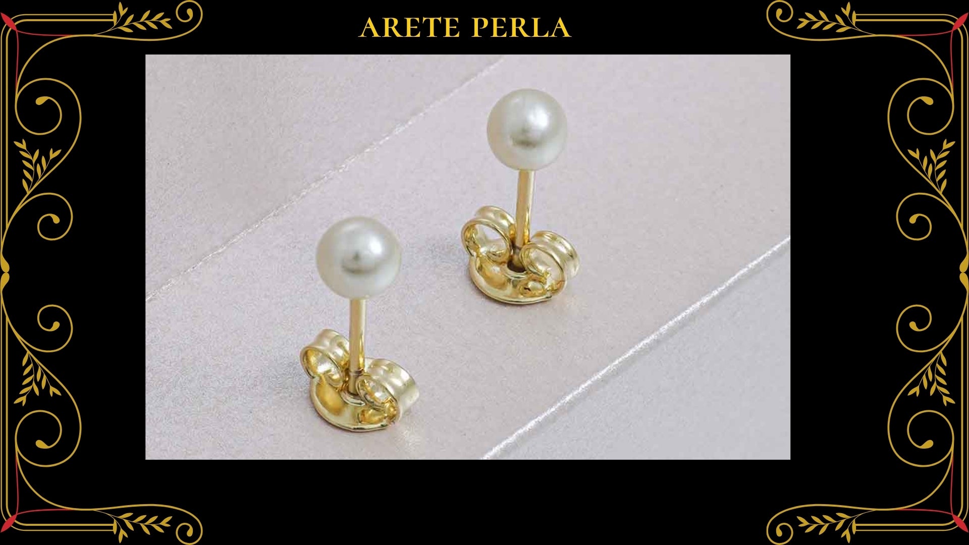 Arete Cruz 6 Circonias Oro Laminado 18K
