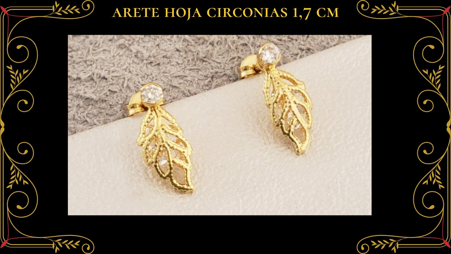 Arete Unicorn Oro Laminado 18K