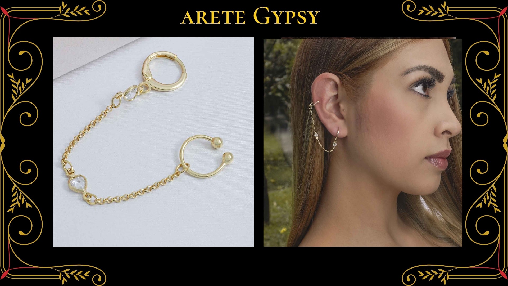 Arete Baby Feet Oro Laminado 18K