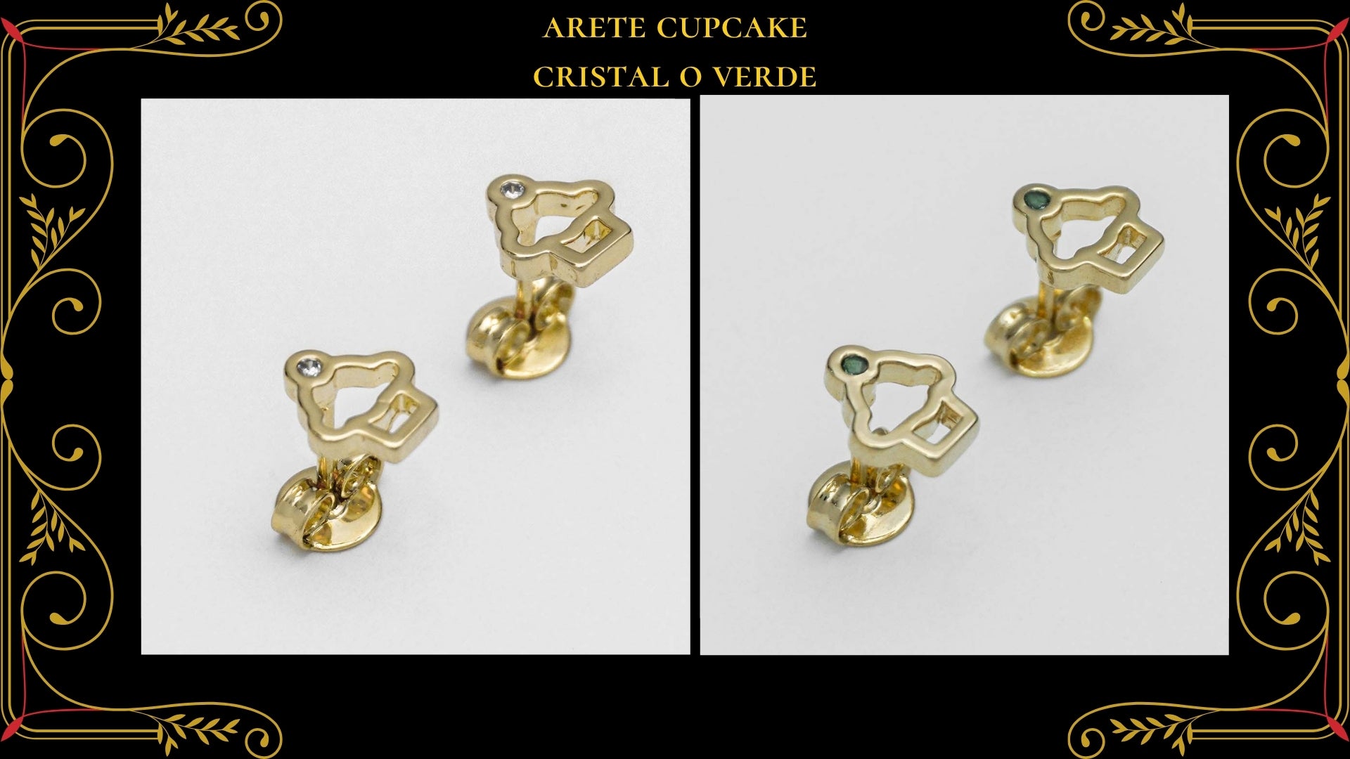 Arete Topo Cuadrado 5mm Oro Laminado 18K