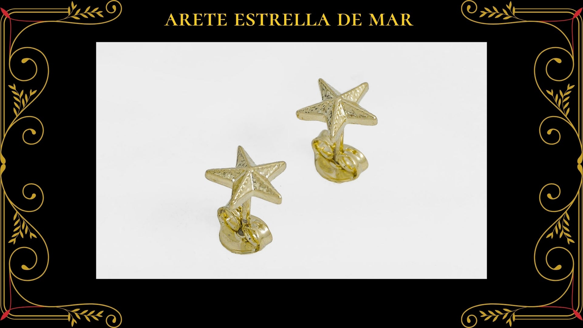Arete L Love Oro Laminado 18K