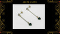 Arete Clover Circonia 1.1cm Oro Laminado 18K