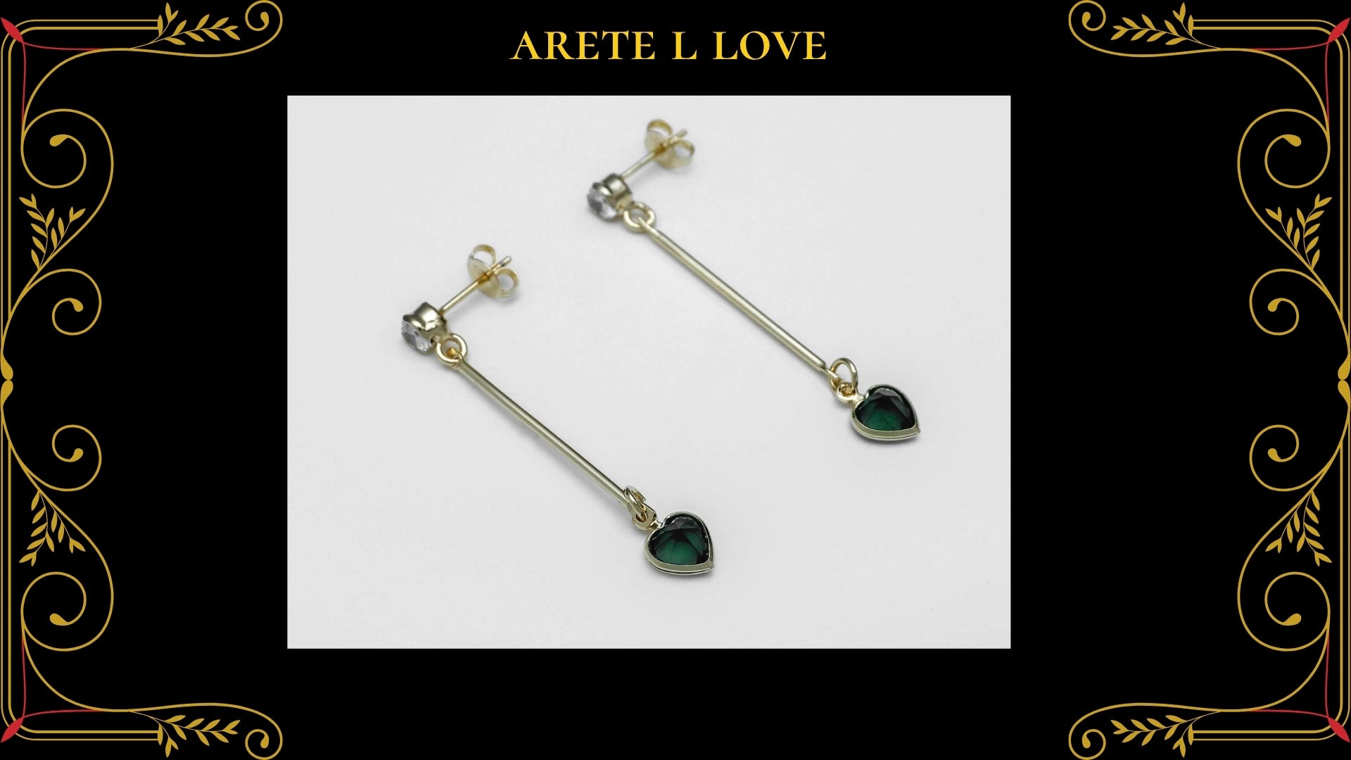 Arete Clover Circonia 1.1cm Oro Laminado 18K