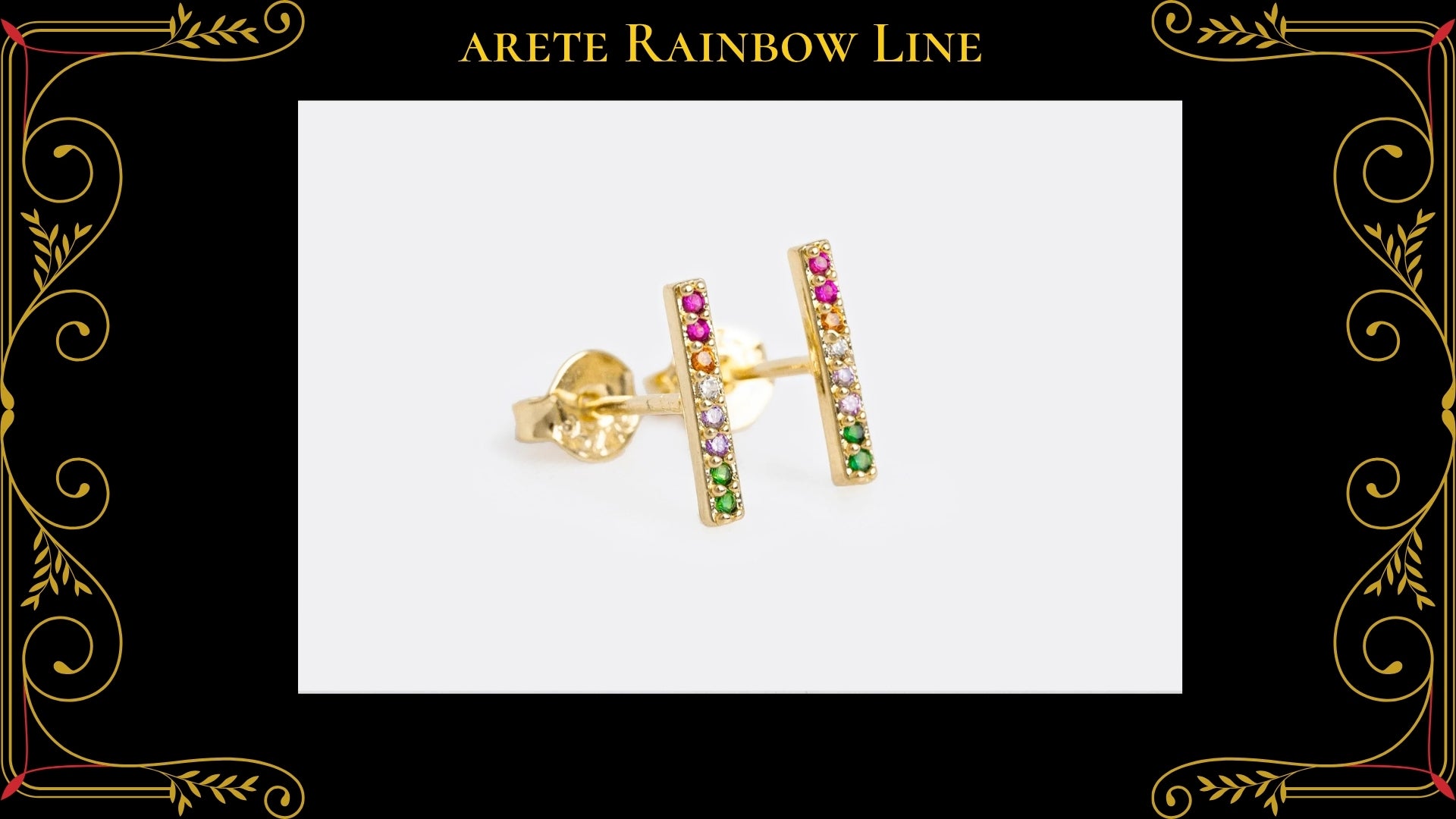 Aretes Majestic G Oro Laminado 18K
