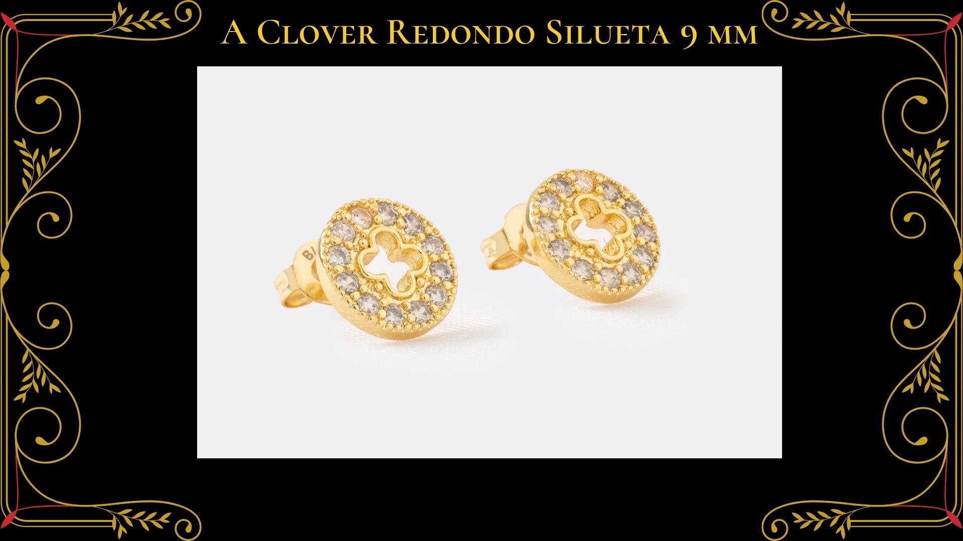 Arete Osito Teddy Oro Laminado 18K