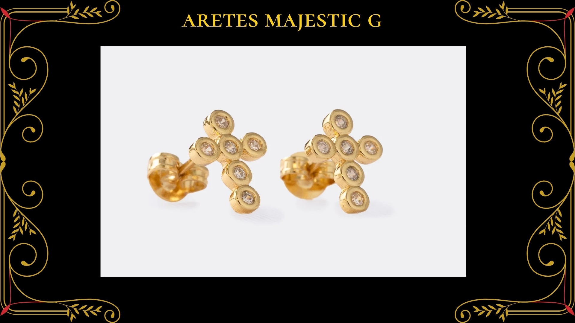 Arete Oso T Oro Laminado 18K