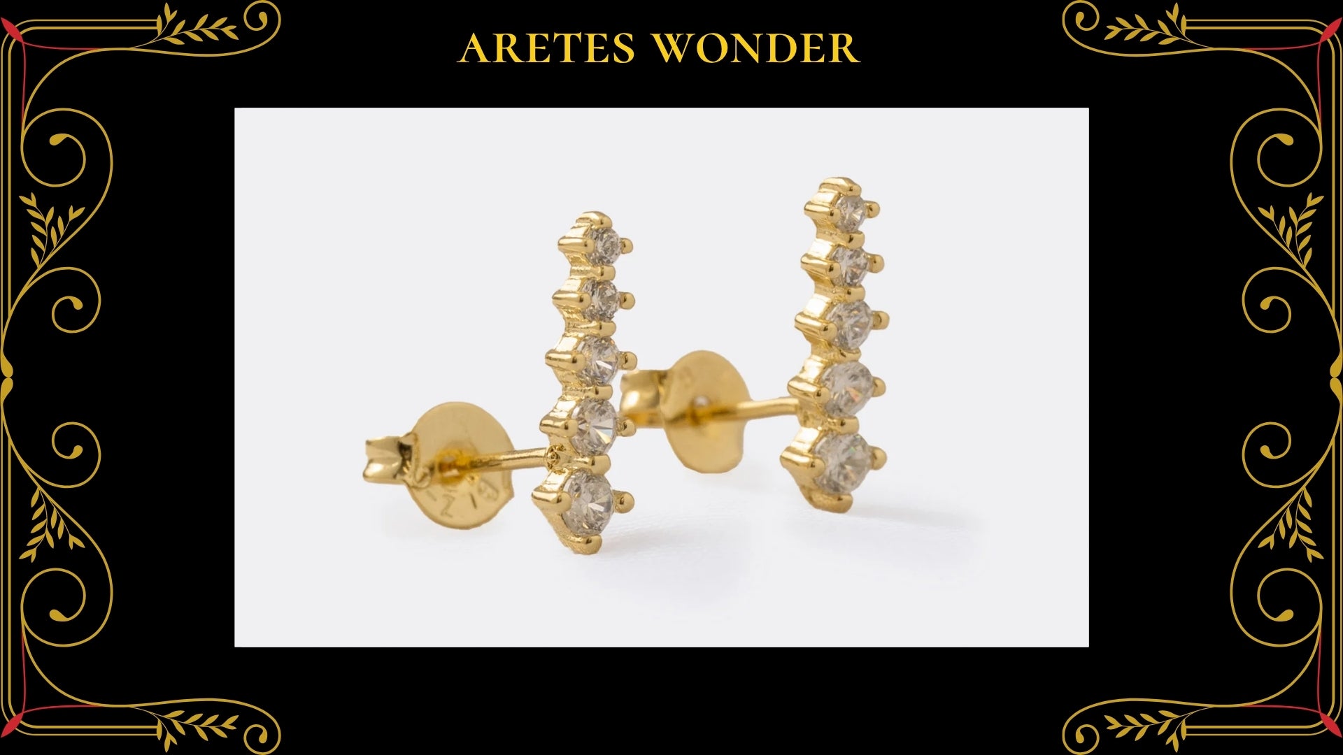 Arete Ojo Turco Oro Laminado 18K