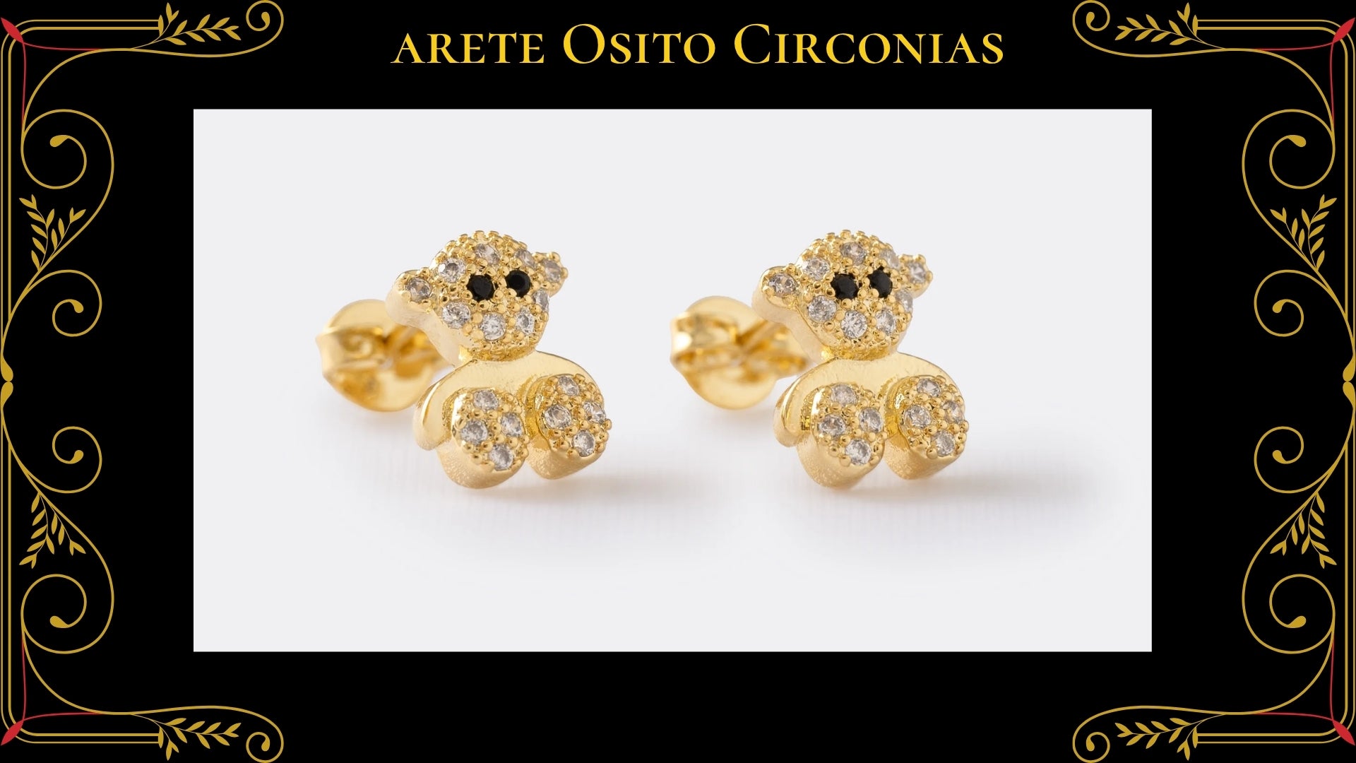 Aretes Pasión Oro Laminado 18K