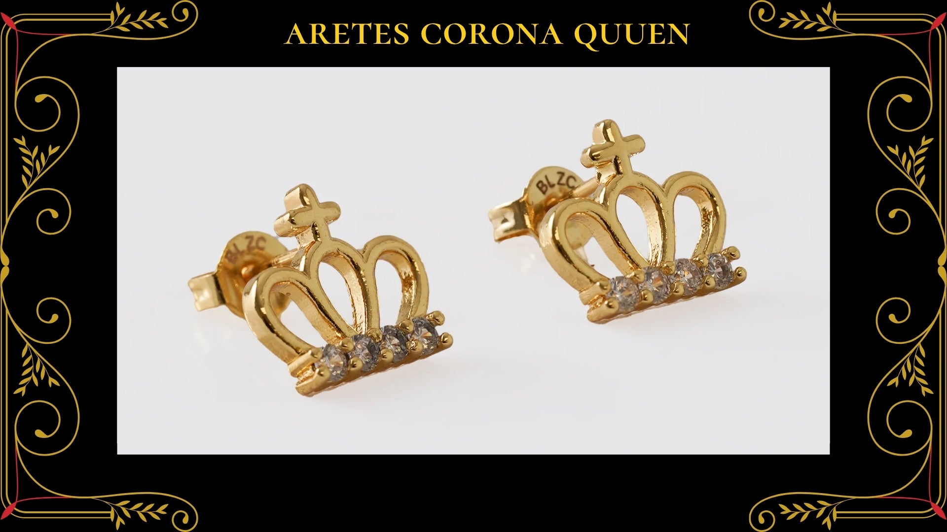 Aretes Cangrejo Oro Laminado 18K