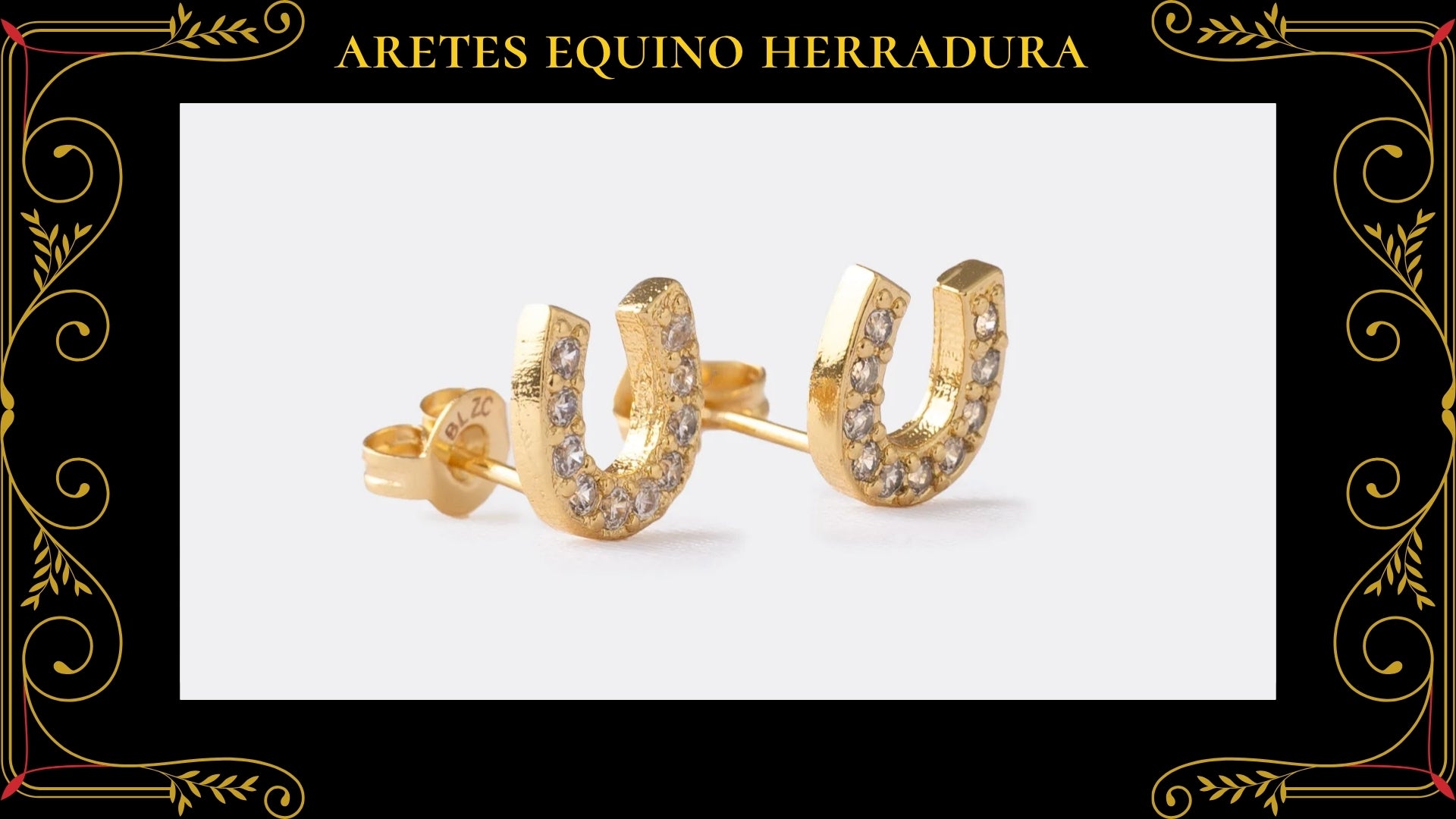 Arete Guadalupe Finita Oro Laminado 18K