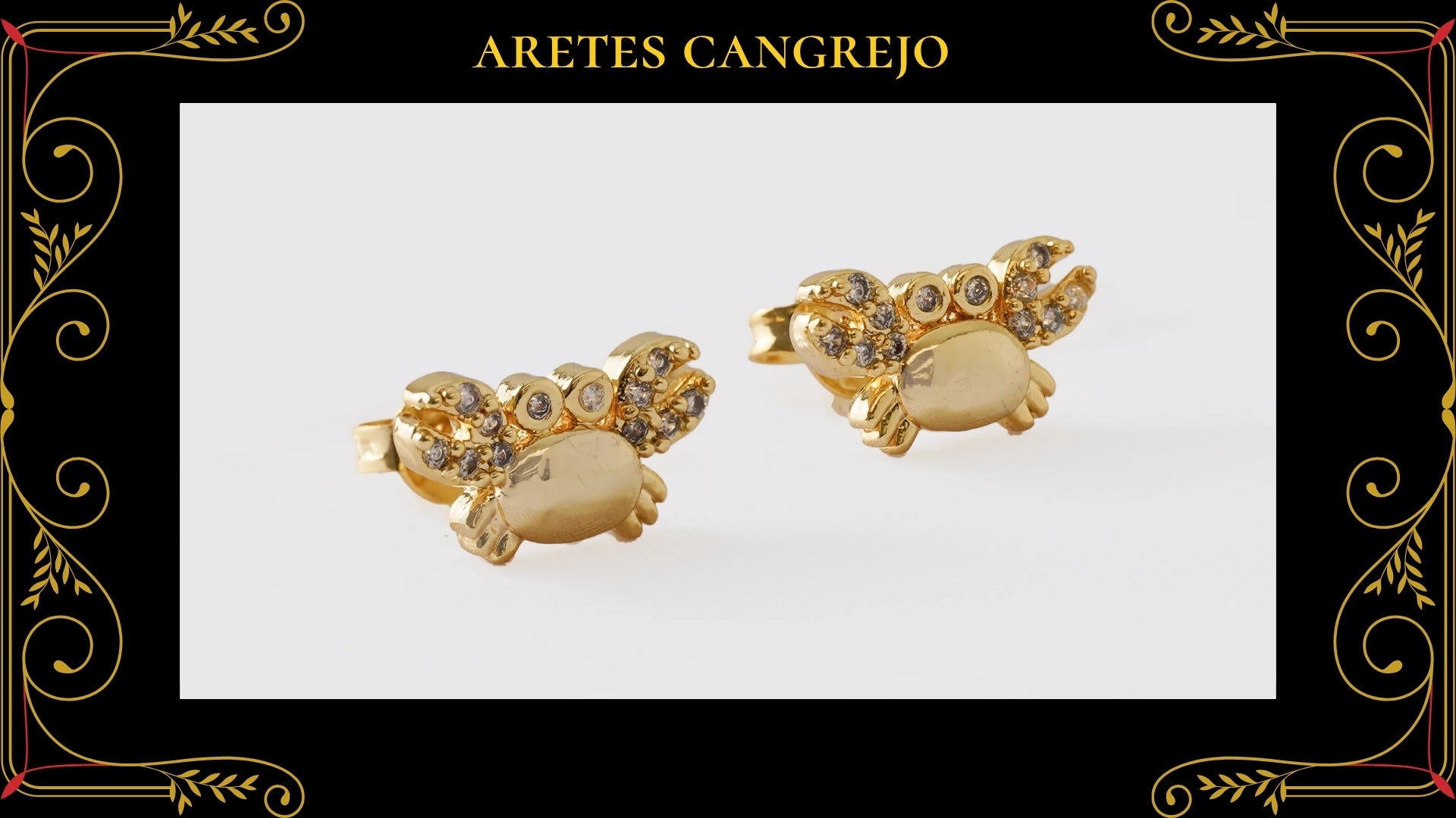 Aretes Rolex Oro Laminado 18K