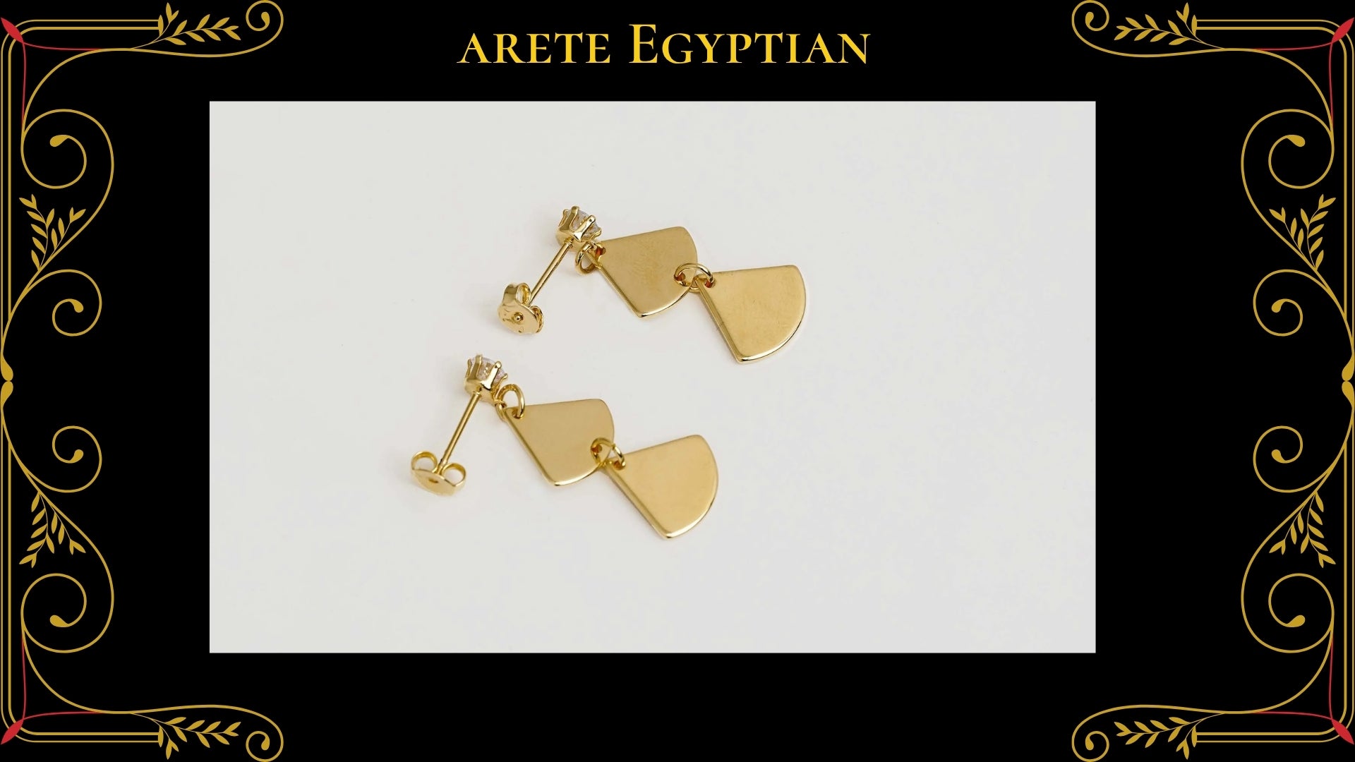 Arete Happiness Oro Laminado 18K