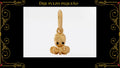 Cruz Circonia 4cm Oro Laminado 18K