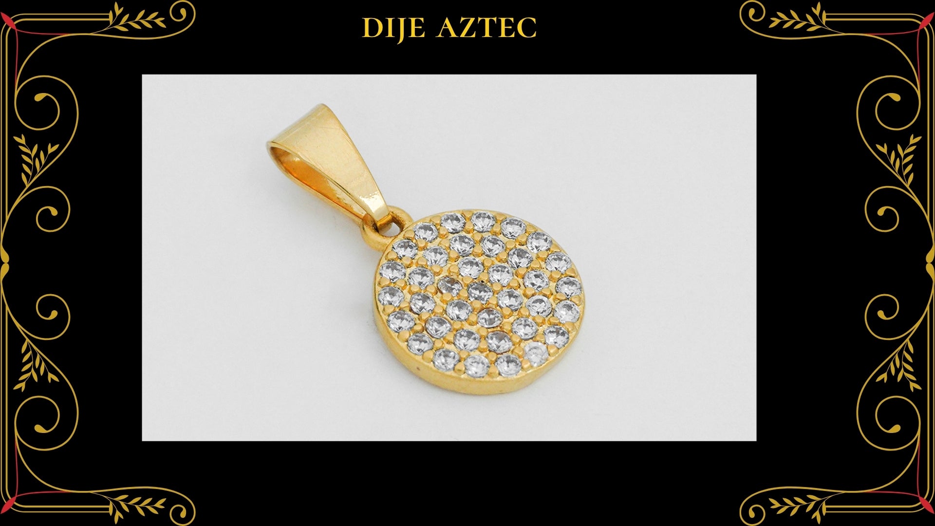 Cruz INRI Delgada 1.5cm Oro Laminado 18K