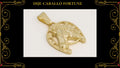 Cruz Buen Pastor Oro Laminado 18K