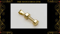 Cruz 6 Circonias Oro Laminado 18K