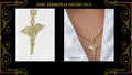 Cruz Verde Oro Laminado 18K