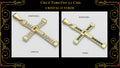 Cruz Manto Sagrado 1.6cm Oro Laminado 18K