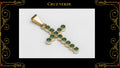 Cruz Circonia Completa Oro Laminado 18K