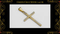 Cruz Madero Pequeño Oro Laminado 18K