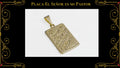 Cruz Madero Grande Oro Laminado 18K
