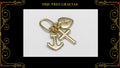 Cruz Lumen 4.7cm Oro Laminado 18K