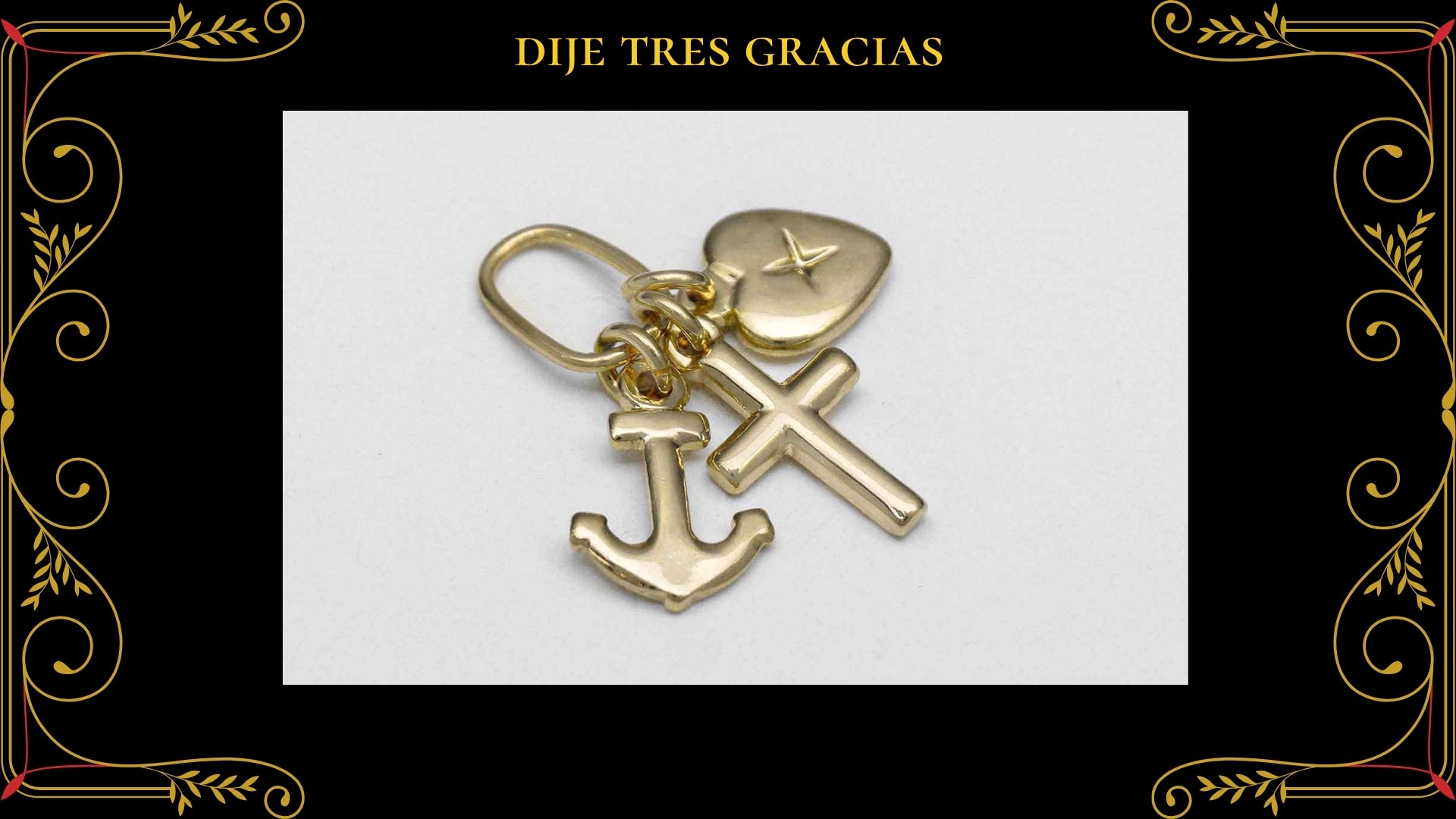 Cruz Lumen 4.7cm Oro Laminado 18K