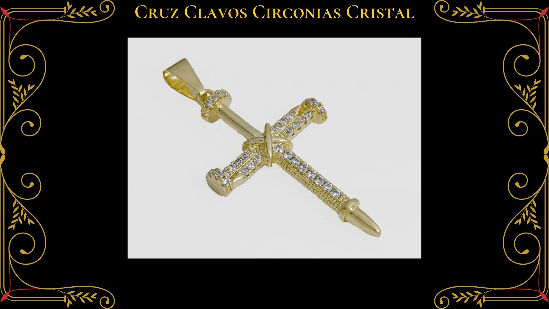 Cruz Lumen 5.1cm Oro Laminado 18K