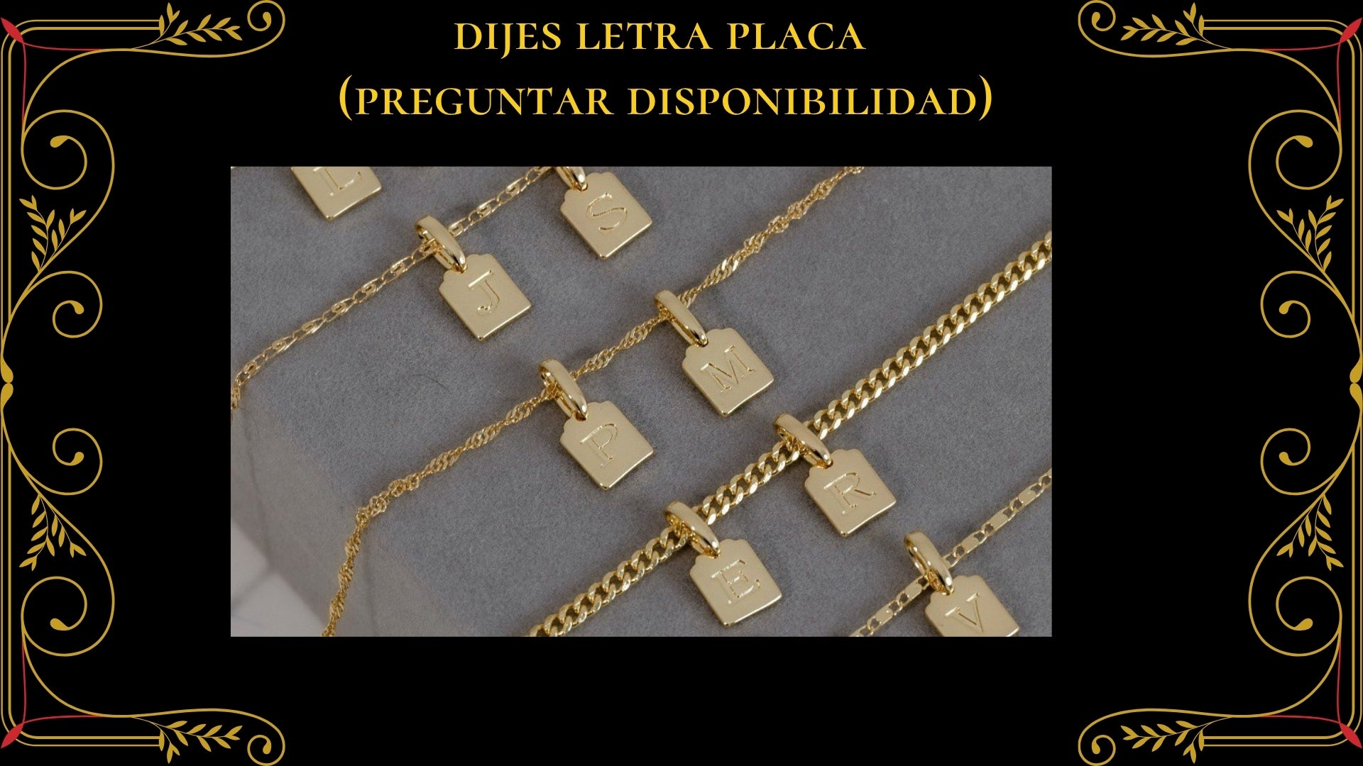 Denario 18.5cm con Extensor Oro Laminado 18K