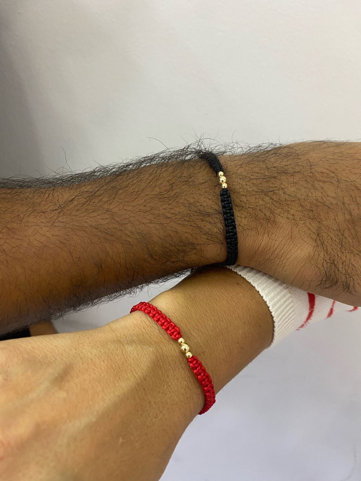 Pulsera 3 Balines Oro Laminado 18K — Pareja